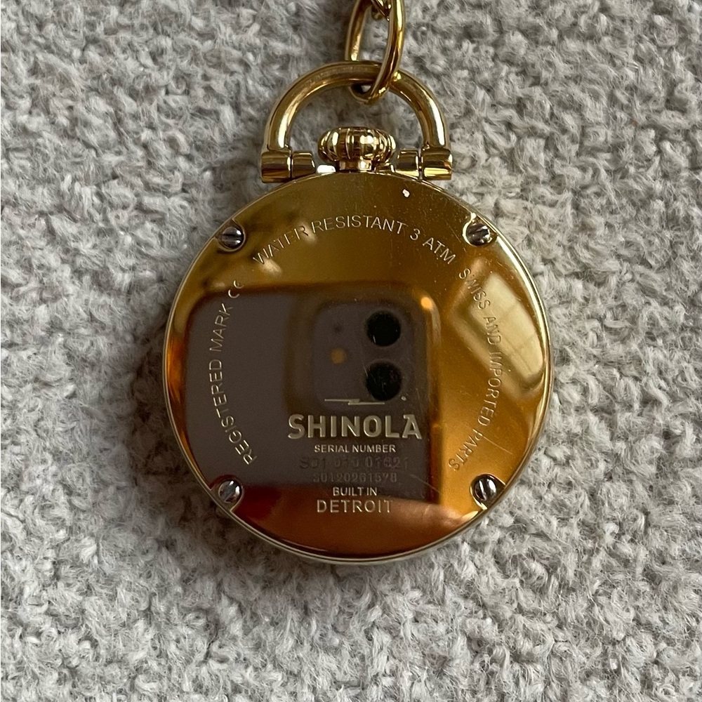 Shinola Petoskey Runwell Watch Pendant Necklace - Picture 2 of 7